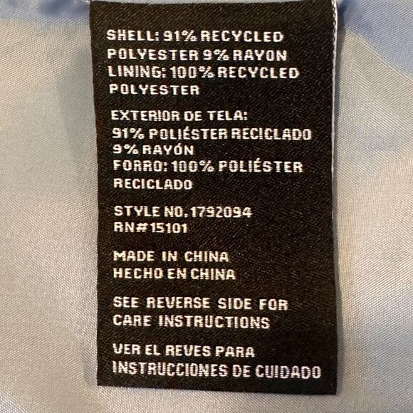 Vince Camuto Womens Size Medium Blue Hooded Trench Coat Winter Med. M Jacket - Picture 5 of 6